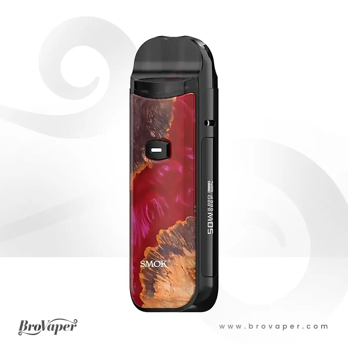 SMOK-Nord-50W-Pod-Red-Stabilizing-Wood_700x700