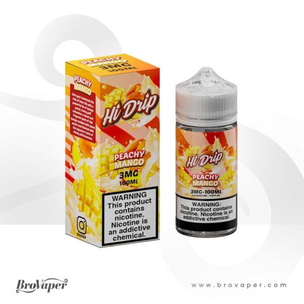 hi_drip_peachy_mango_100ml_wholesale_distributor_free_shipping_near_me_rzsmoke_wholesaler_delta_8_d8_delta_10_thcv_cbd_kratom_air_bar
